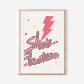 She’s Electric Print Posters, Prints, & Visual Artwork Pretty Average