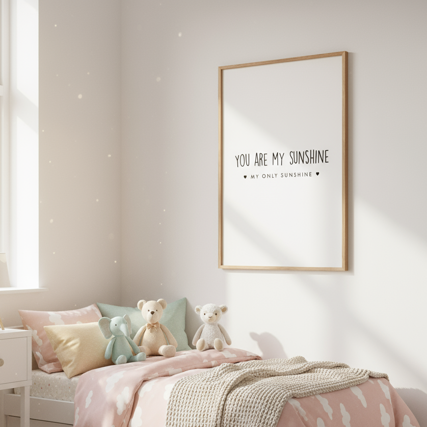 You Are My Sunshine Print Posters, Prints, & Visual Artwork Pretty Average