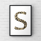 Letter / Initial Print - Leopard Print Posters, Prints, & Visual Artwork Pretty Average   