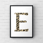 Letter / Initial Print - Leopard Print Posters, Prints, & Visual Artwork Pretty Average   