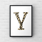 Letter / Initial Print - Leopard Print Posters, Prints, & Visual Artwork Pretty Average   