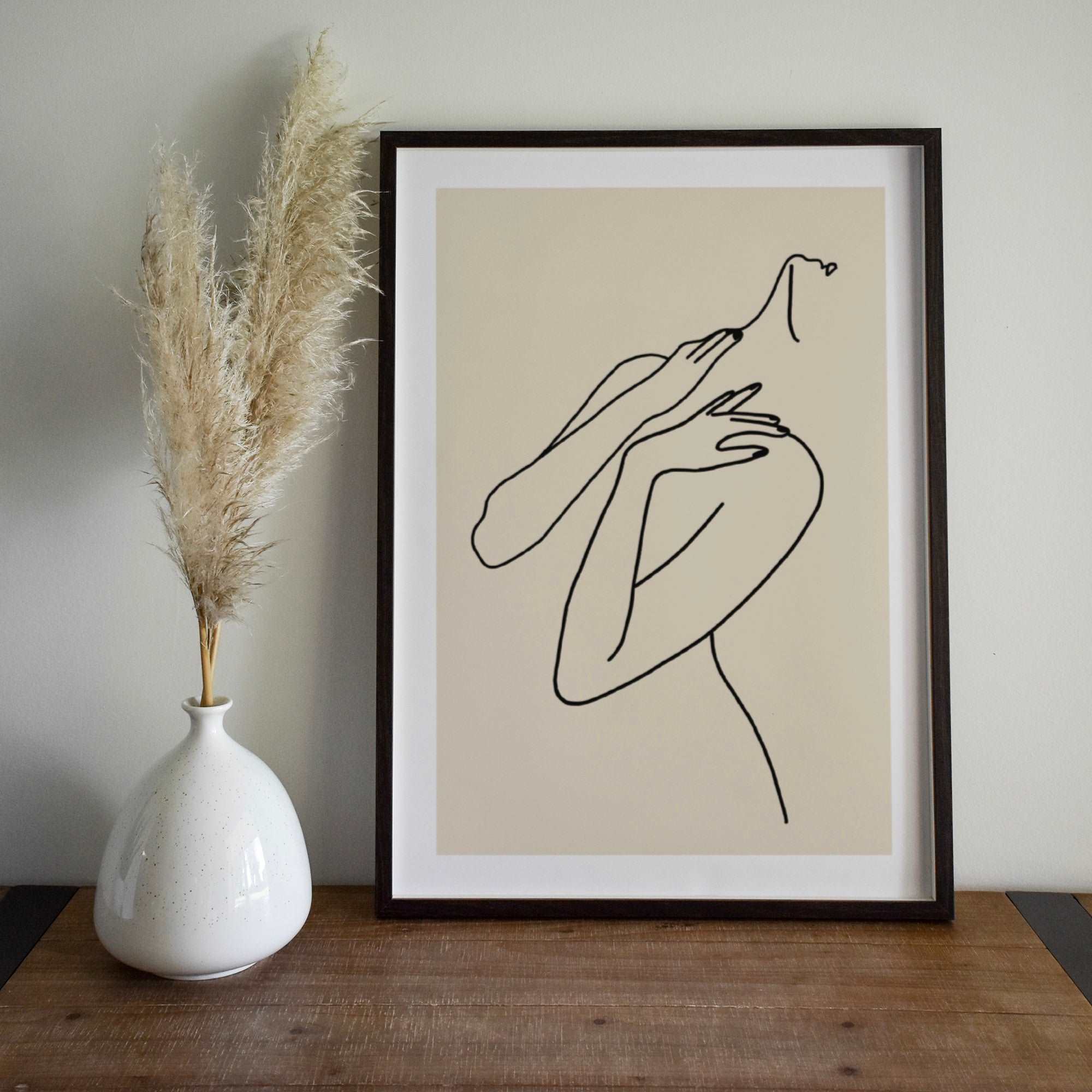 Body (Stretch) Line Drawing Print Posters, Prints, & Visual Artwork Pretty Average   