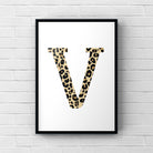 Letter / Initial Print - Leopard Print Posters, Prints, & Visual Artwork Pretty Average   