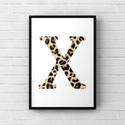 Letter / Initial Print - Leopard Print Posters, Prints, & Visual Artwork Pretty Average   