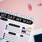 A5 Daily Planner Notepad. My Day My Way.  Pretty Average Prints   