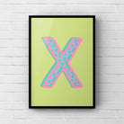 Letter / Initial Print - Green, Pink & Blue Polka Dot Posters, Prints, & Visual Artwork Pretty Average   