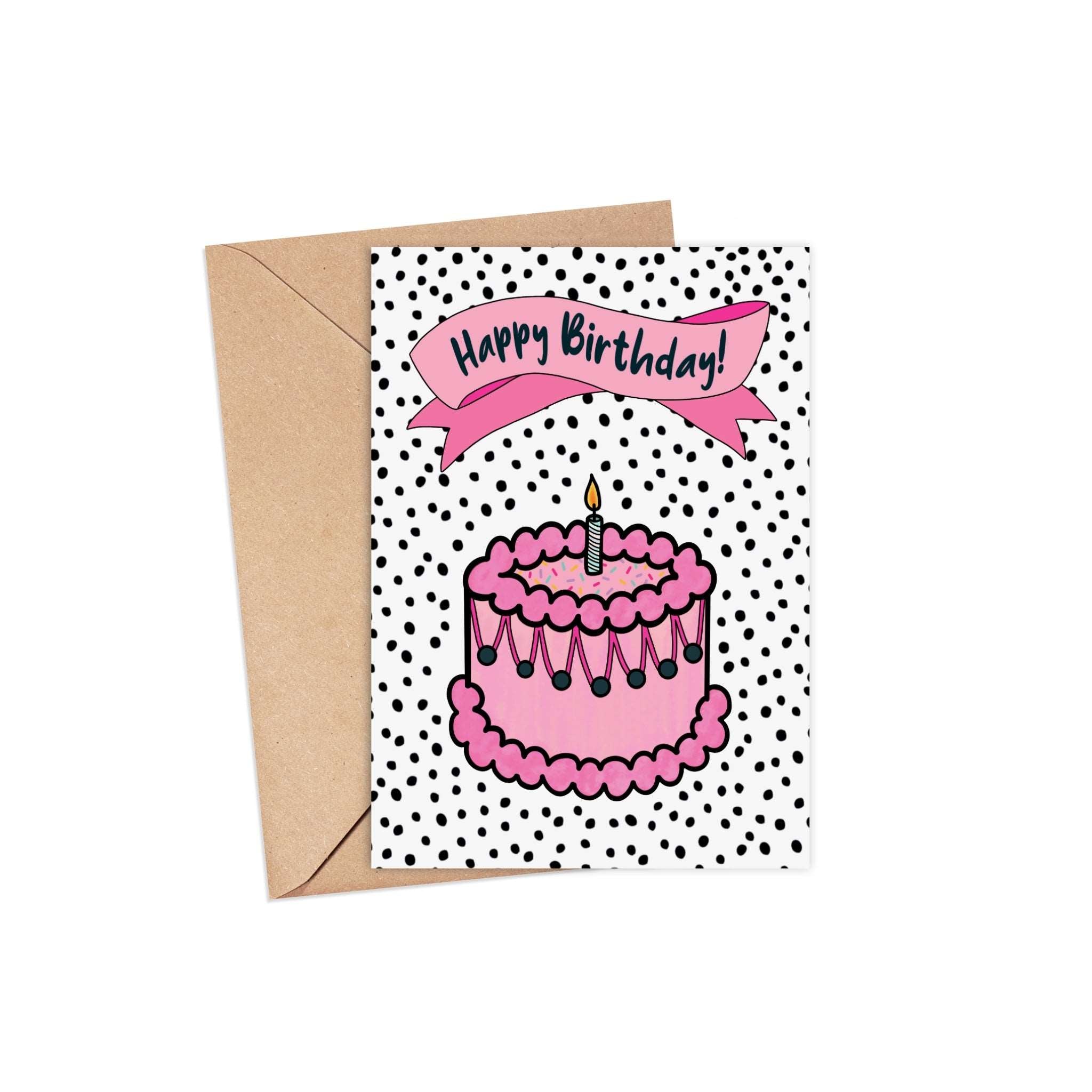 Happy Birthday | A6 Greeting Card  Pretty Average   