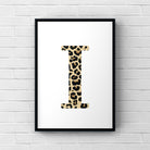 Letter / Initial Print - Leopard Print Posters, Prints, & Visual Artwork Pretty Average   