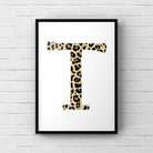 Letter / Initial Print - Leopard Print Posters, Prints, & Visual Artwork Pretty Average   