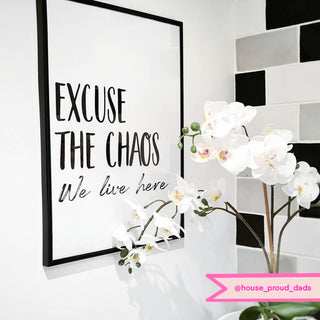 Excuse the Chaos Print Posters, Prints, & Visual Artwork Pretty Average