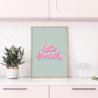 Let’s Brunch Print Posters, Prints, & Visual Artwork Pretty Average