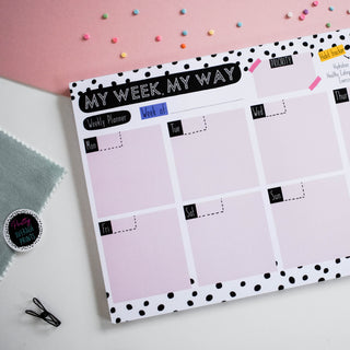 My Way Planner BUNDLE - A5 Daily Planner and A4 Weekly Planner Stationery Pretty Average Prints