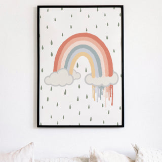 Neutral Pastel Toned Rainbow Print Pretty Average