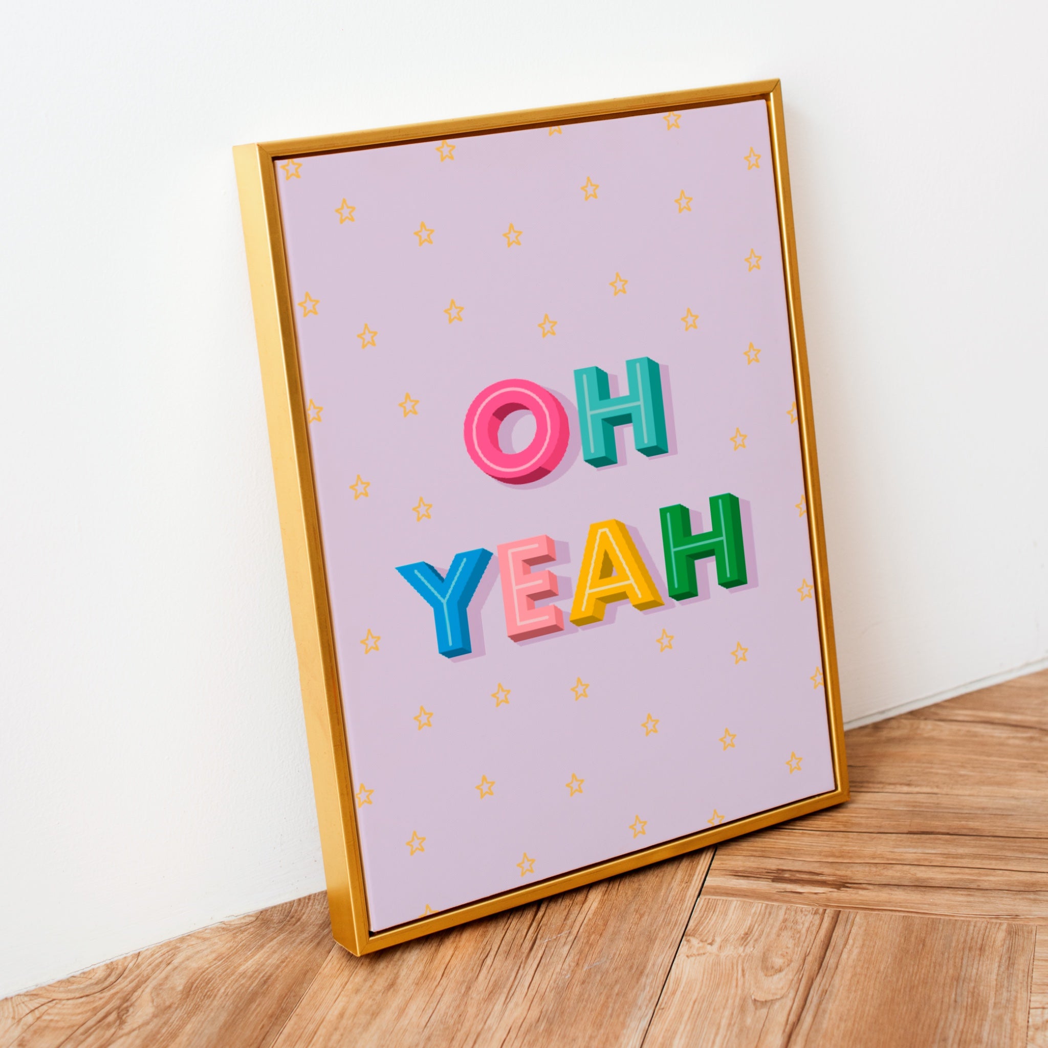 Oh Yeah Print Posters, Prints, & Visual Artwork Pretty Average