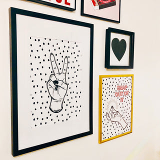 Peace Hand Print Posters, Prints, & Visual Artwork Pretty Average