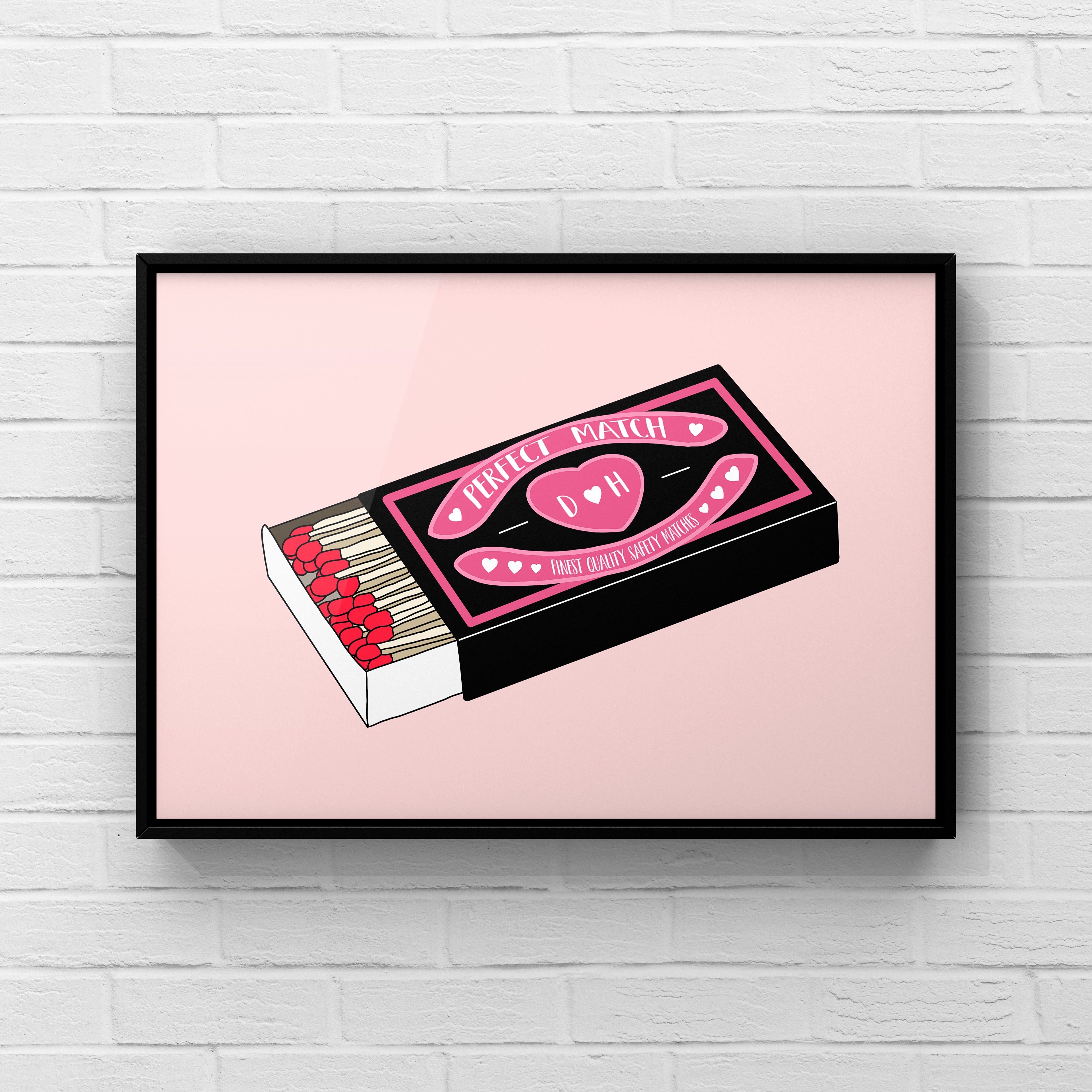 Perfect Match Print - Personalised Posters, Prints, & Visual Artwork Pretty Average