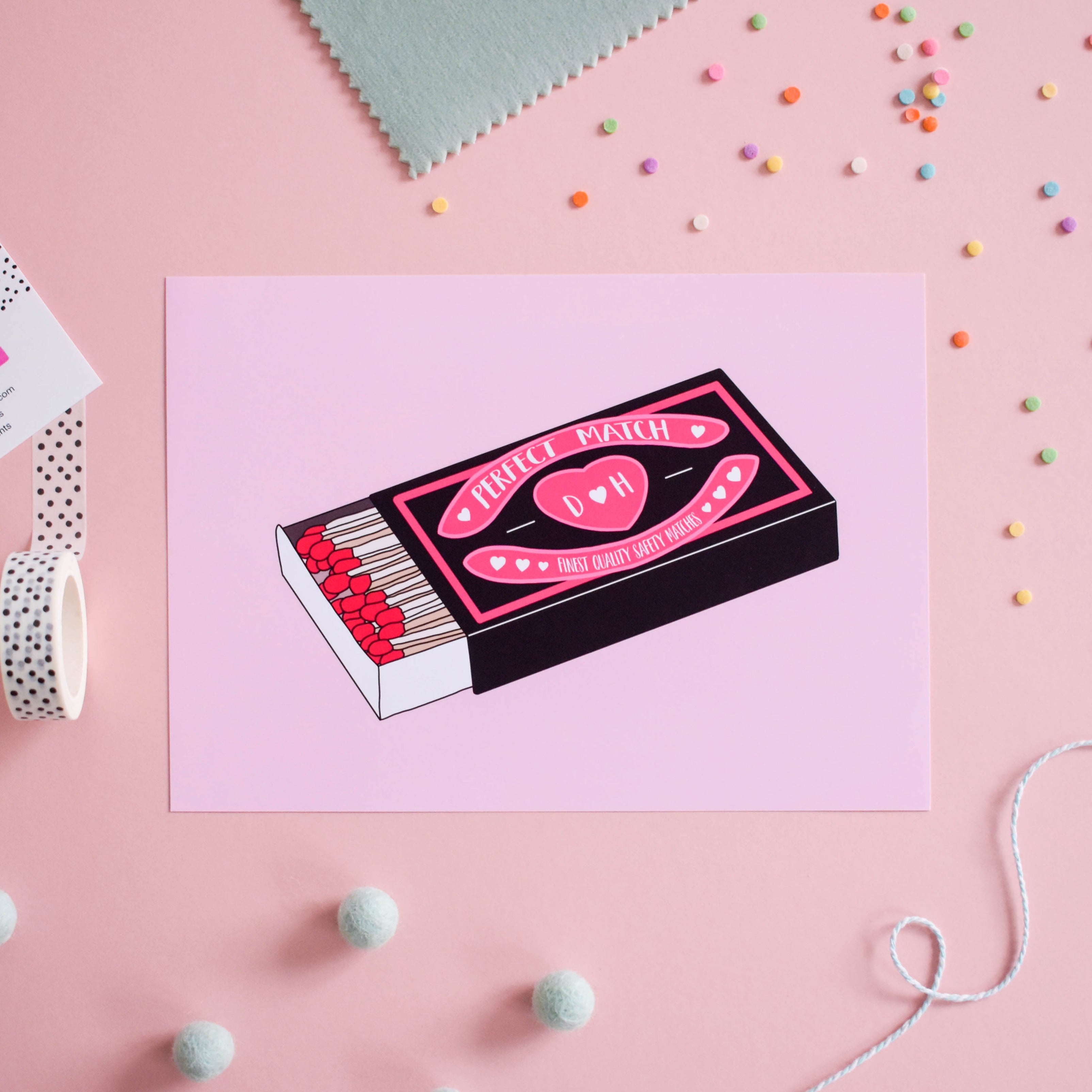 Perfect Match Print - Personalised Posters, Prints, & Visual Artwork Pretty Average