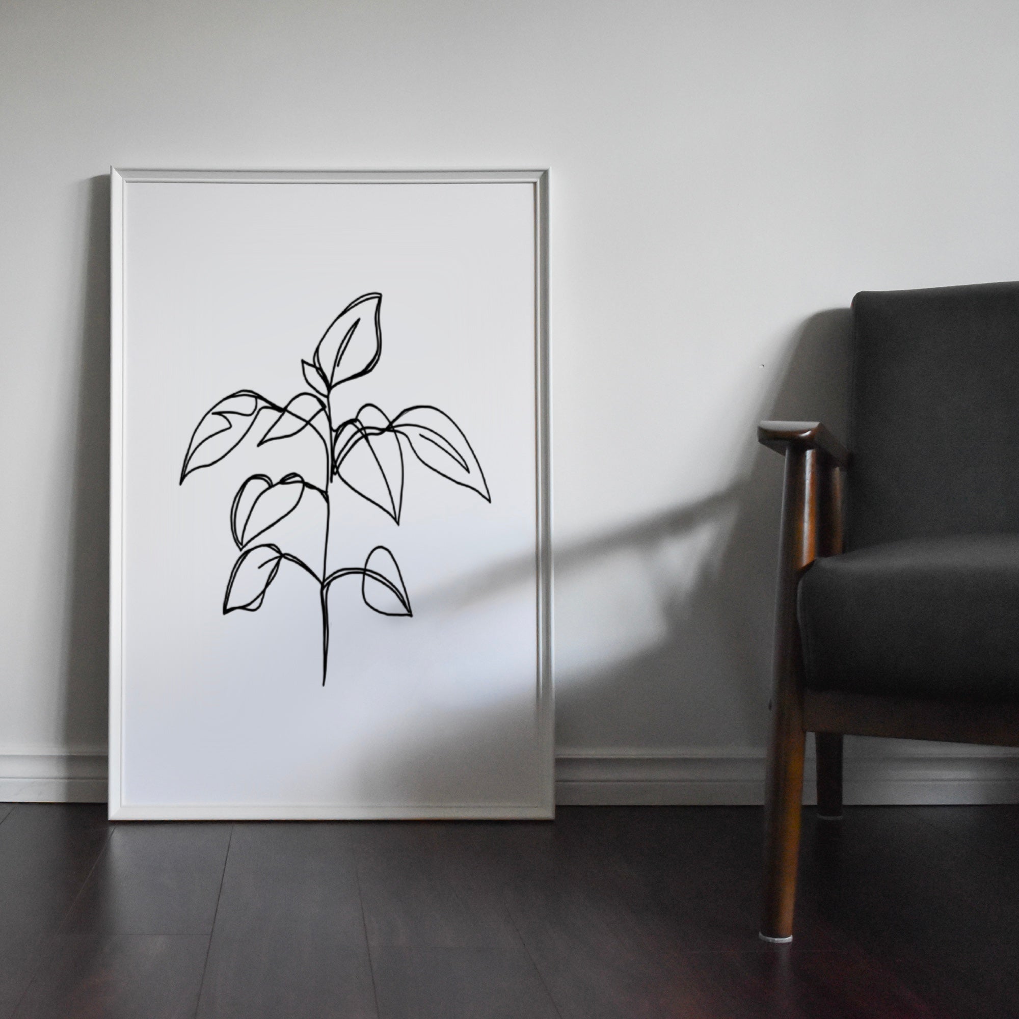Plant Line Drawing Print Posters, Prints, & Visual Artwork Pretty Average