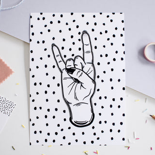 Rock Hand, Print Posters, Prints, & Visual Artwork Pretty Average