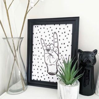 Rock Hand, Print Posters, Prints, & Visual Artwork Pretty Average