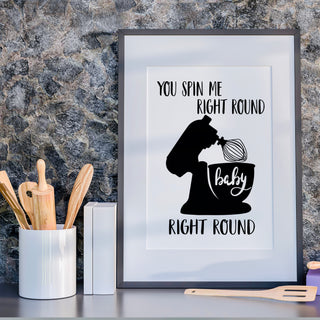You Spin Me Right Round Print Posters, Prints, & Visual Artwork Pretty Average