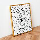 Peace Hand Print Posters, Prints, & Visual Artwork Pretty Average   