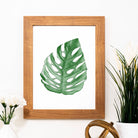 Monstera Leaf Print Posters, Prints, & Visual Artwork Pretty Average   