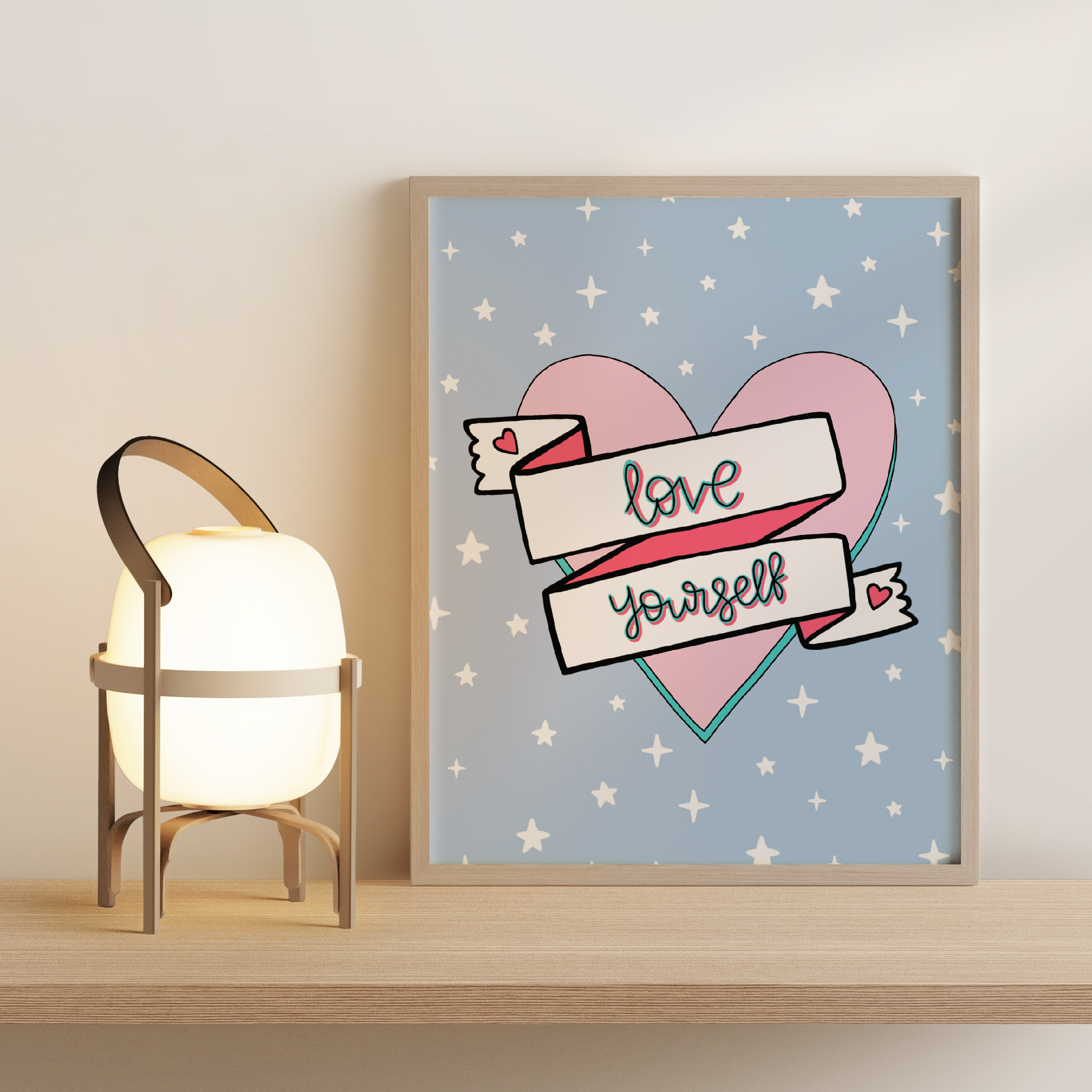 Love Yourself Print Posters, Prints, & Visual Artwork Pretty Average   