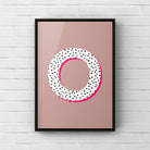 Letter / Initial Print - Polka Dots & Pink Posters, Prints, & Visual Artwork Pretty Average   